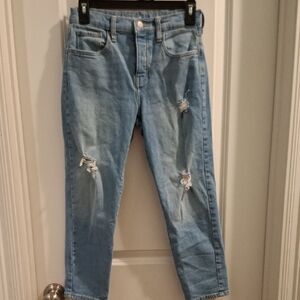Old Navy Distressed Blue Jeans